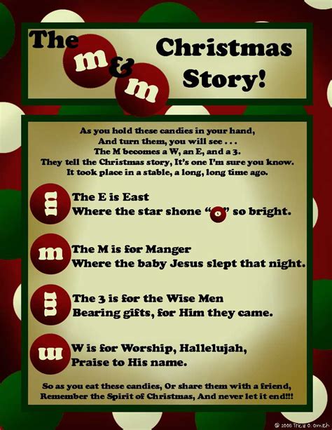 The M M Christmas Story Printable